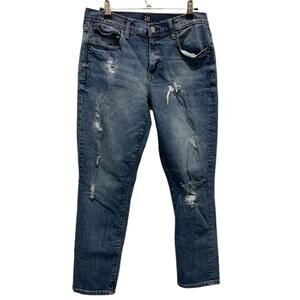 Gap best girl friend‎ jeans size 28R distressed.